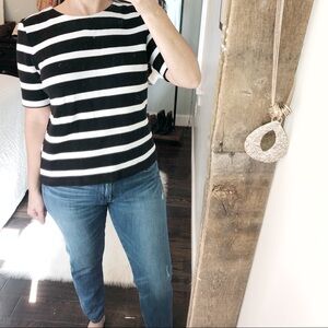 Talbots large petite striped nautical boating top